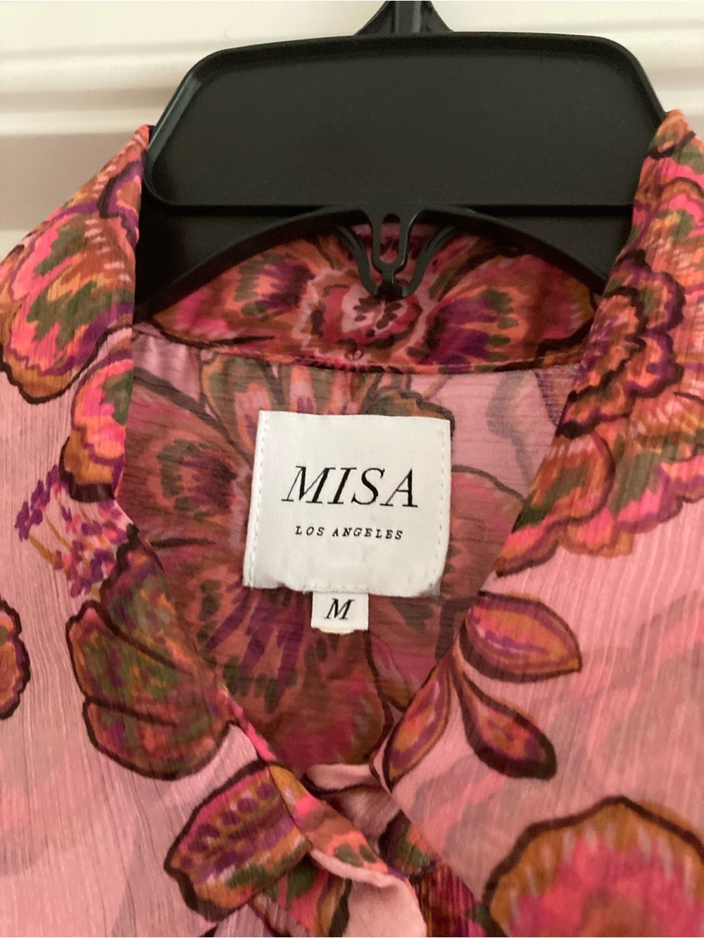 Misa Los Angeles Pink Floral Tiered Maxi Dress - Picture 6 of 6